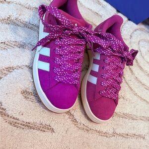 Adidas Pink and White Sneakers Modern Athletic Style